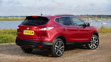MG GS vs rivals - Nissan Qashqai rear three quarter