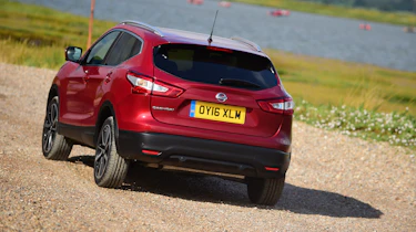 MG GS vs rivals - Nissan Qashqai rear three quarter