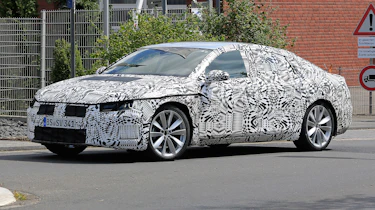 VW Passat CC spies aside front 3/4