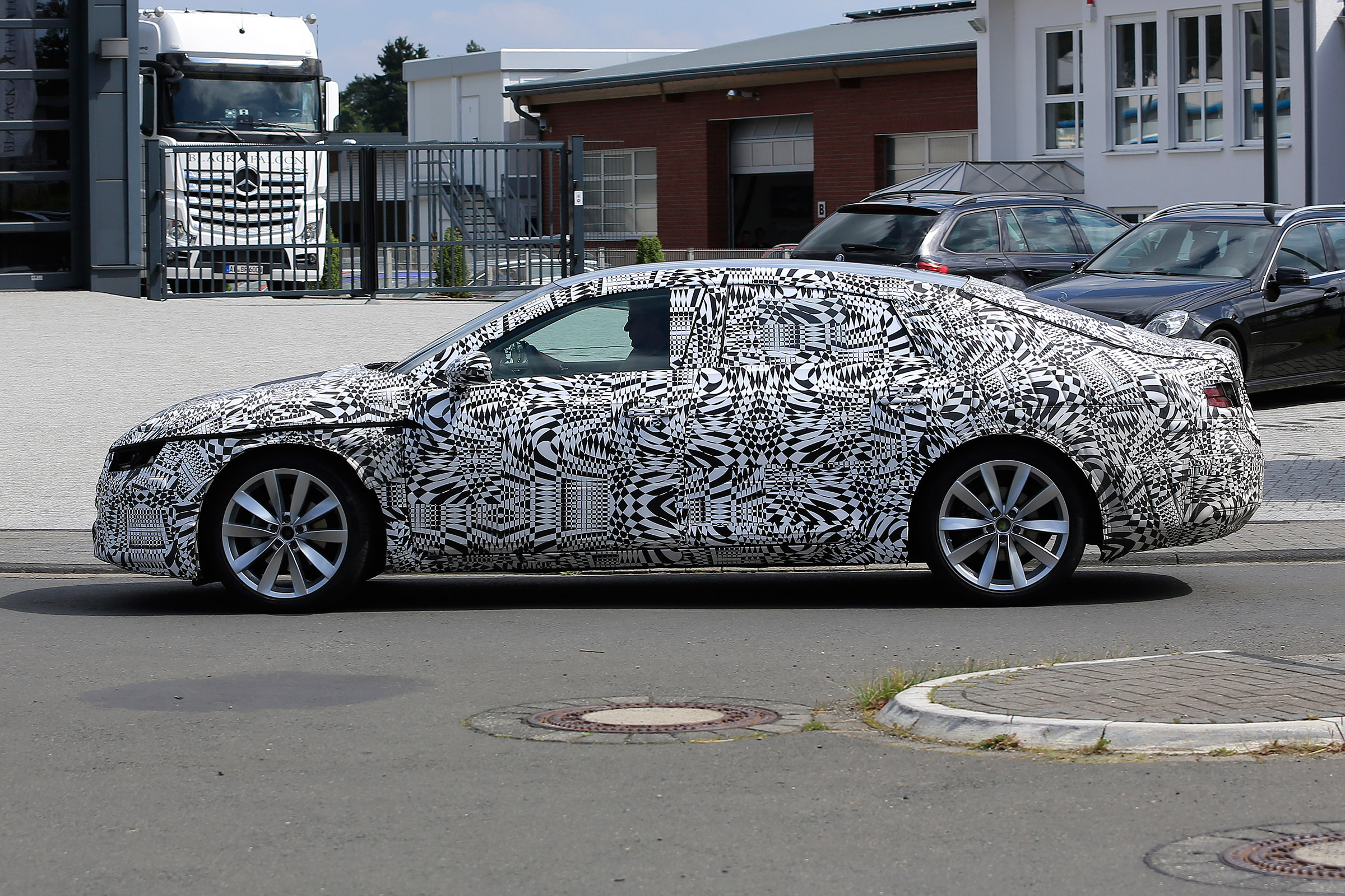VW Passat CC spies side on