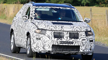 Volkswagen Polo SUV - spy shot front tracking