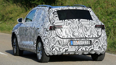 Volkswagen Polo SUV - spy shot rear tracking 3
