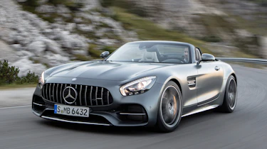 Mercedes-AMG GT C Roadster - grey front cornering