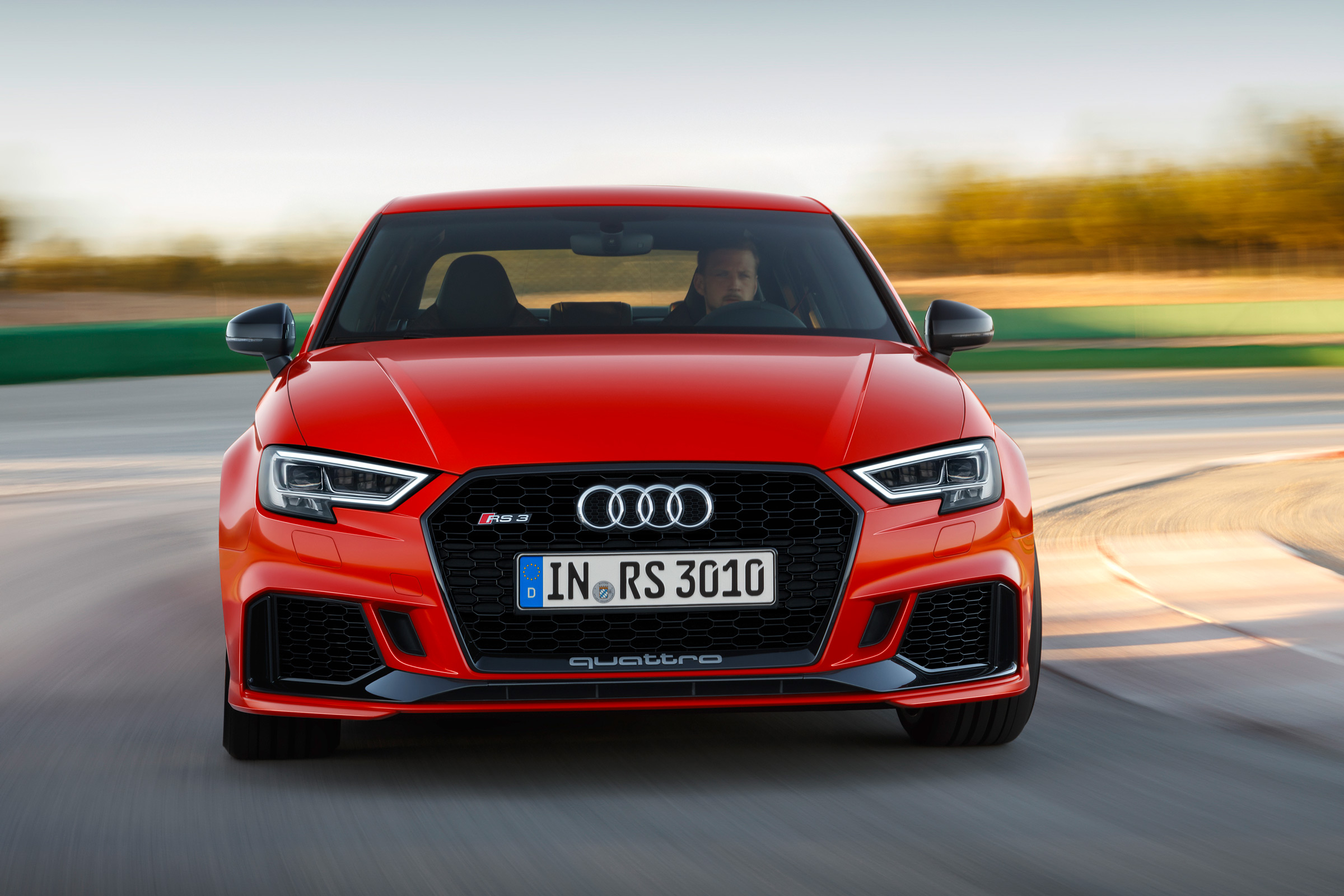 Audi RS3 saloon - front cornering