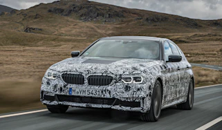 BMW 5 Series prototype 2016 - front tracking