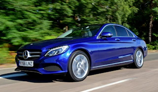 Mercedes C 350e plug-in hybrid - front tracking