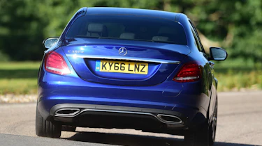 Mercedes C 350e plug-in hybrid - rear cornering