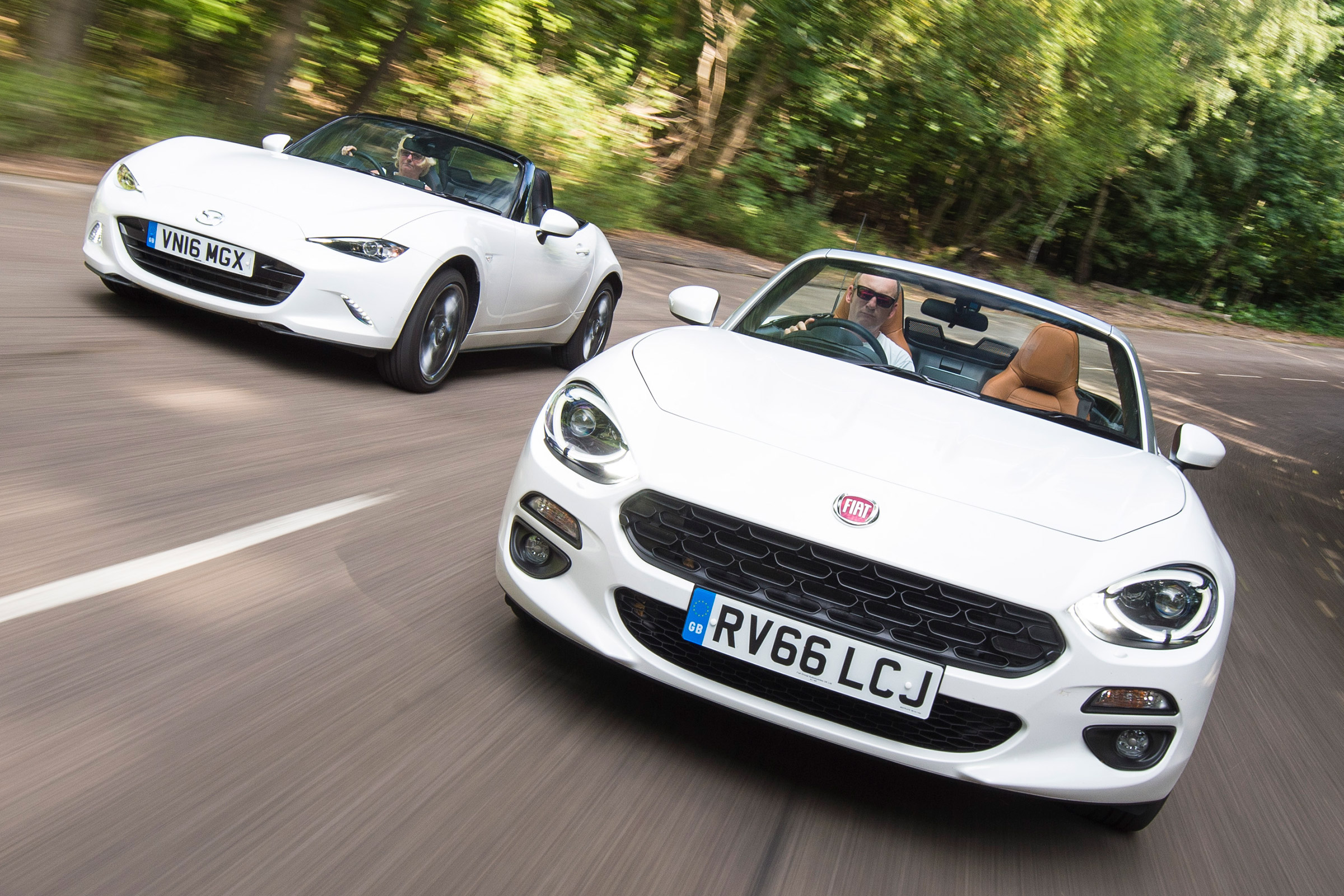 Fiat 124 Spider vs Mazda MX-5 - header