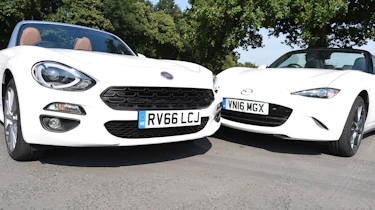 Fiat 124 Spider vs Mazda MX-5 - static