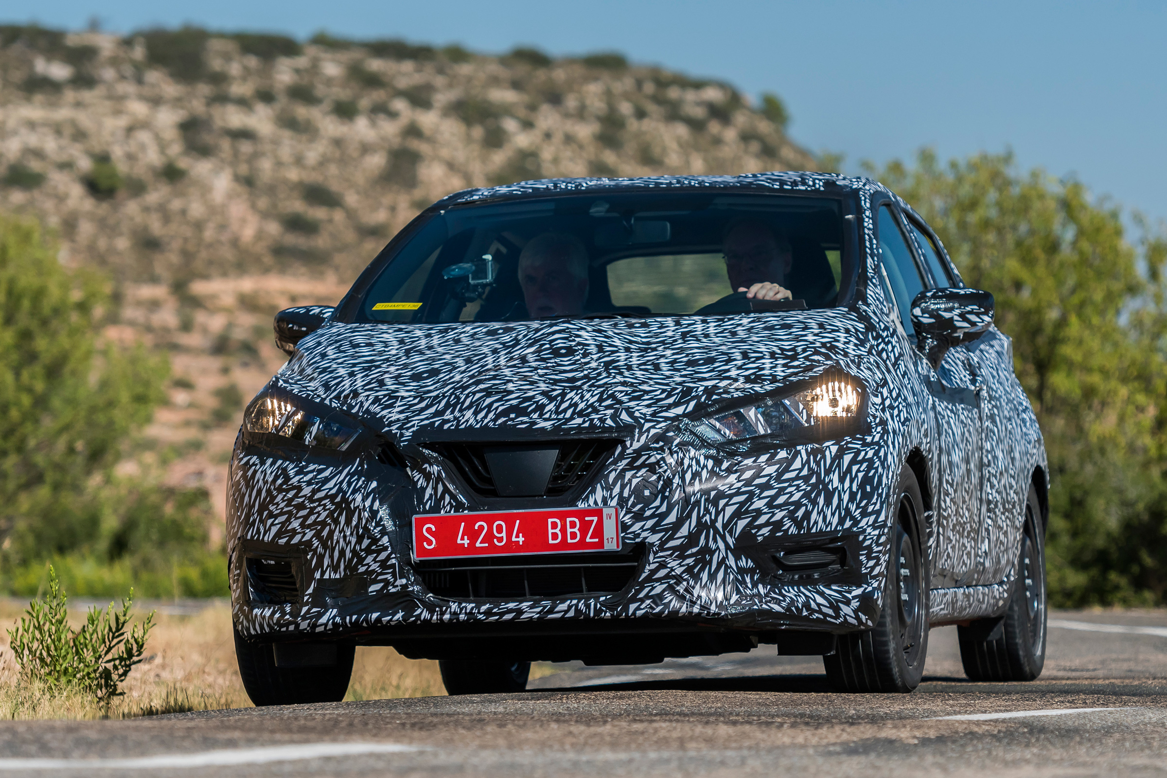 Nissan Micra 2017 - prototype front cornering 2