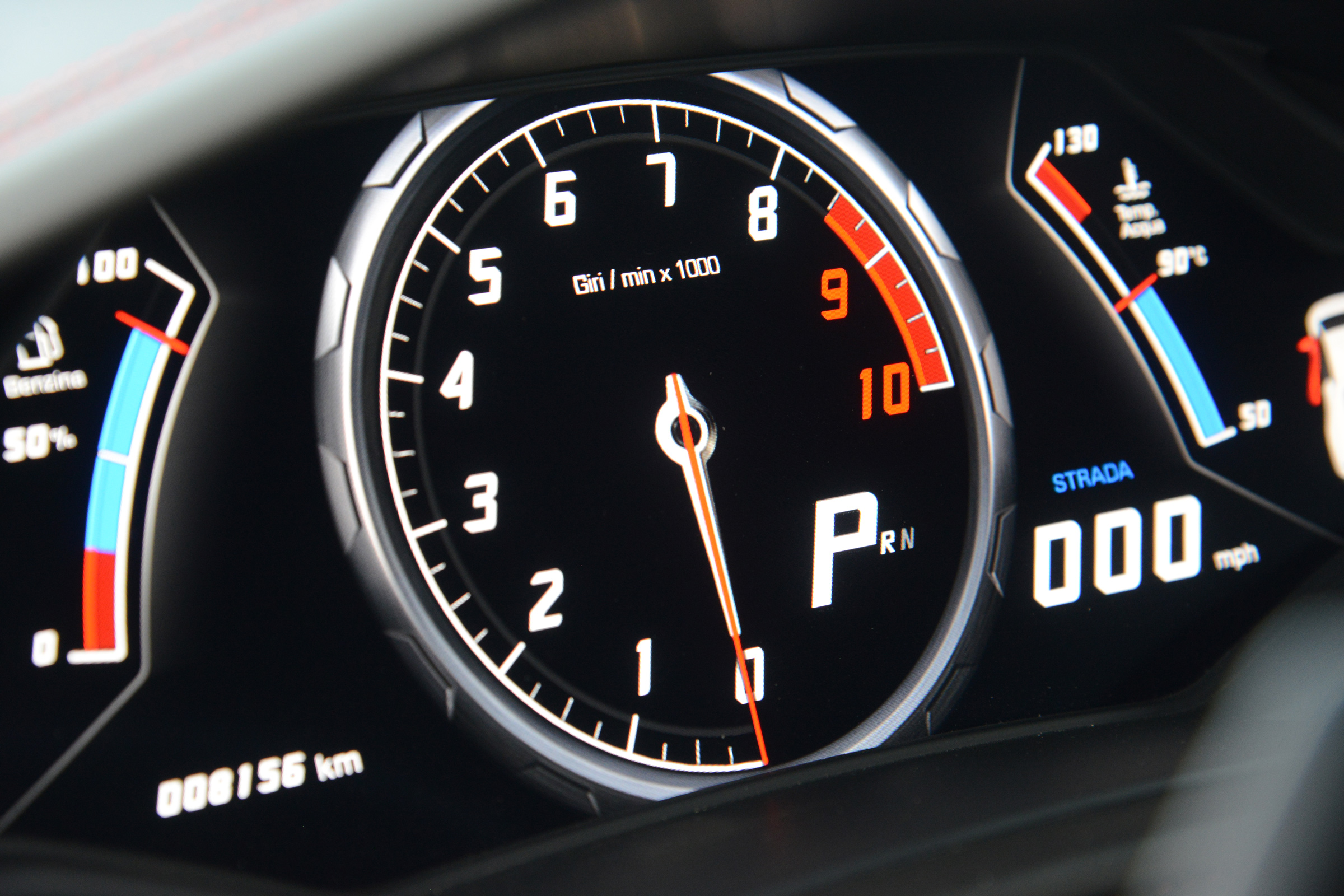 Lamborghini Huracan LP580-2 - instruments