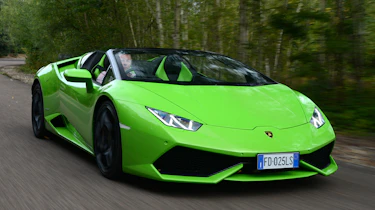 Lamborghini Huracan Spyder UK - front tracking