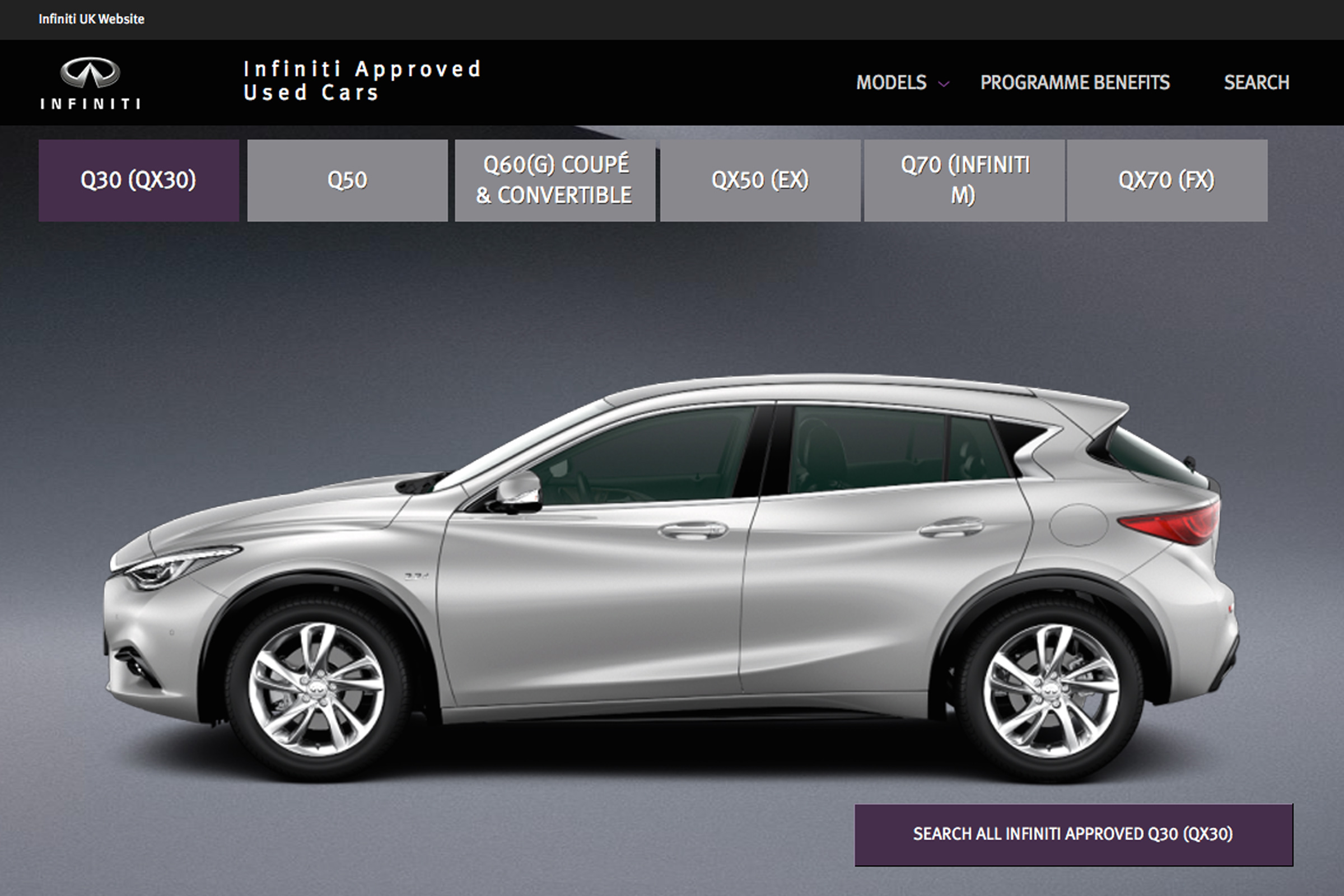 infiniti approved used