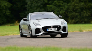 Jaguar F-Type SVR vs Porsche 911 Turbo - front cornering