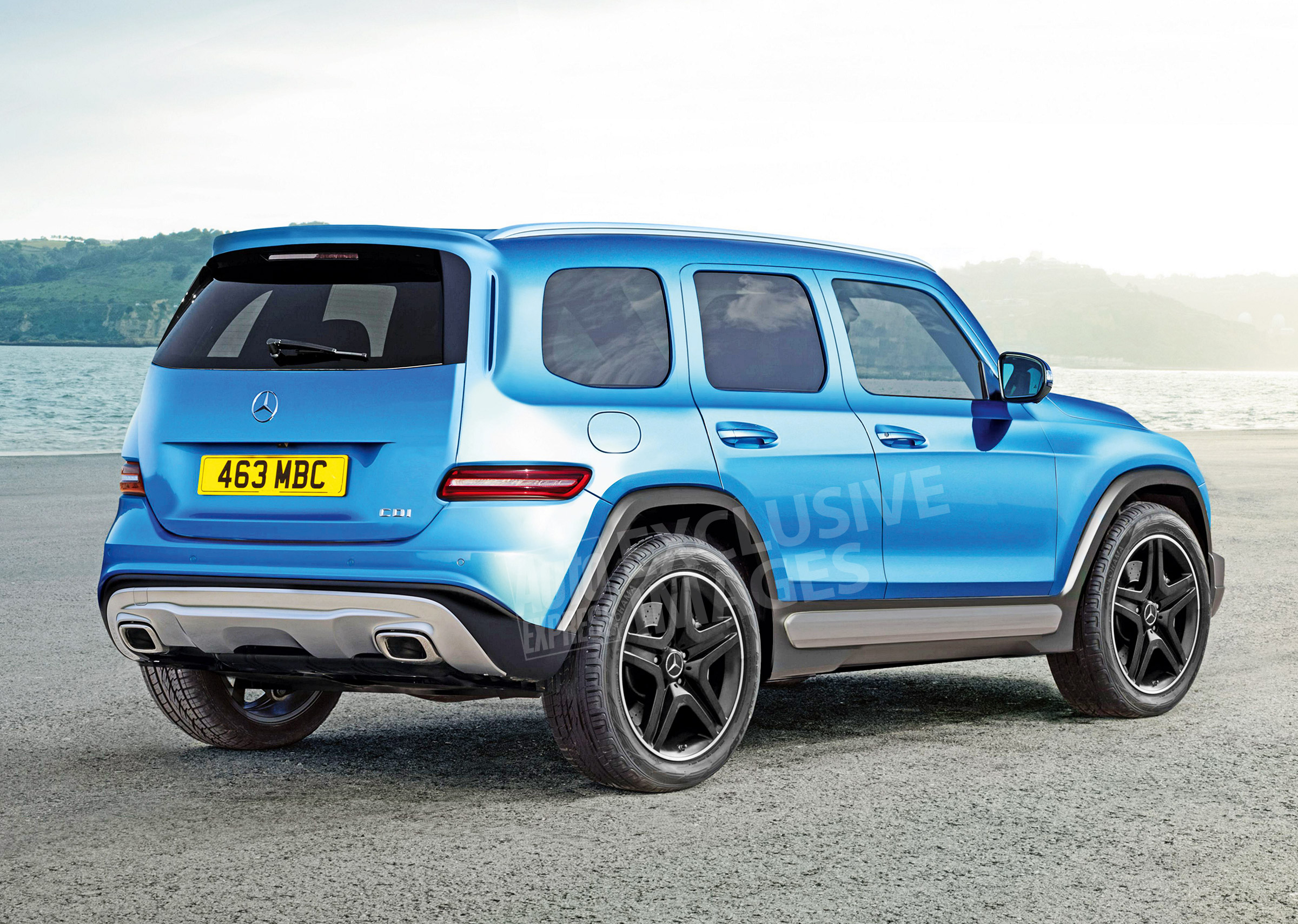 Mercedes GLB  - exclusive image rear