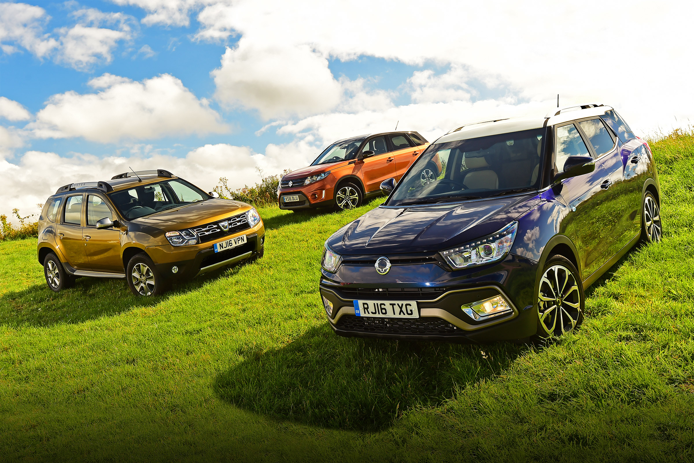 SsangYong Tivoli XLV vs Dacia Duster vs Suzuki Vitara - header