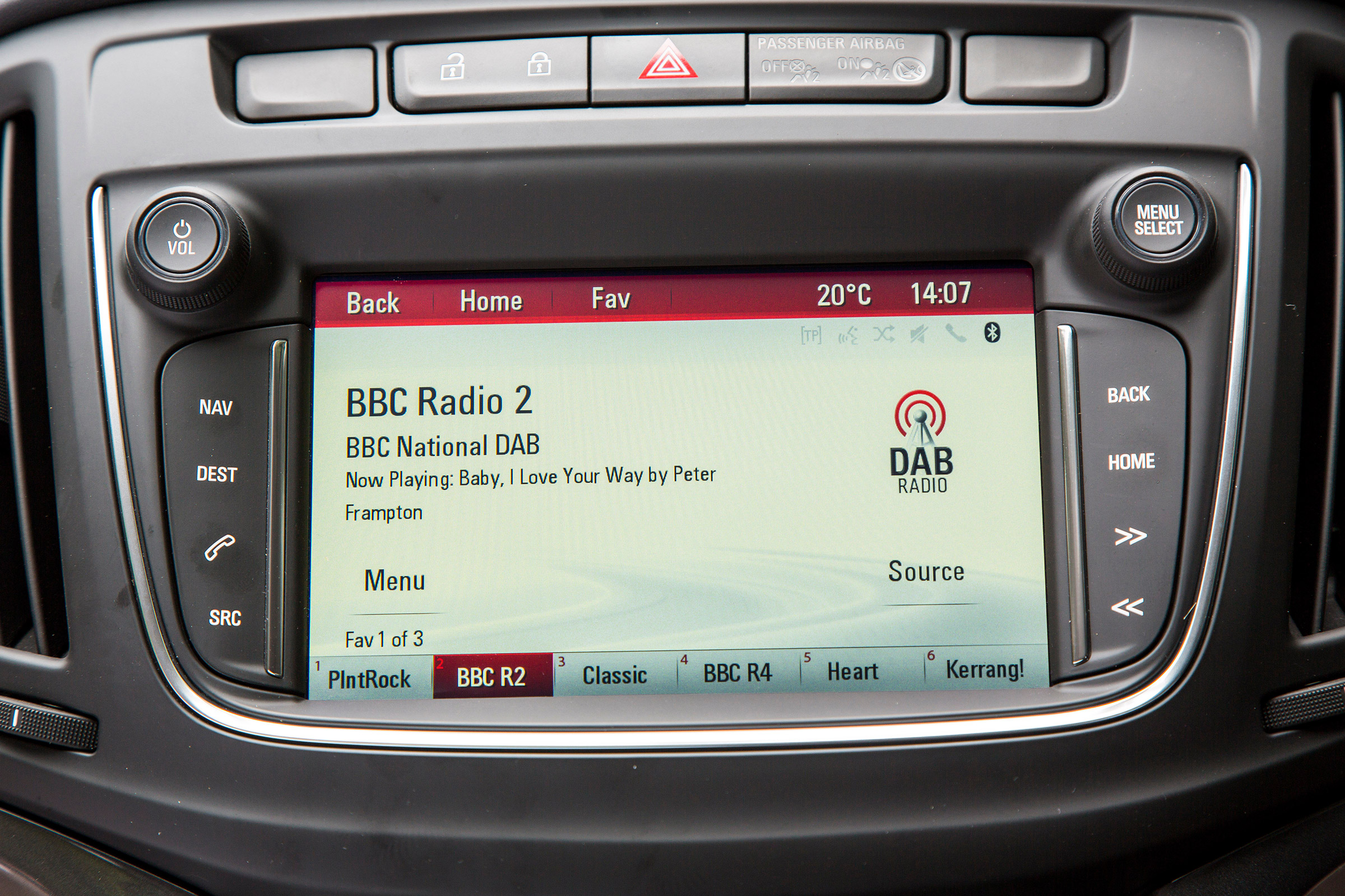 Vauxhall Zafira Tourer - screen