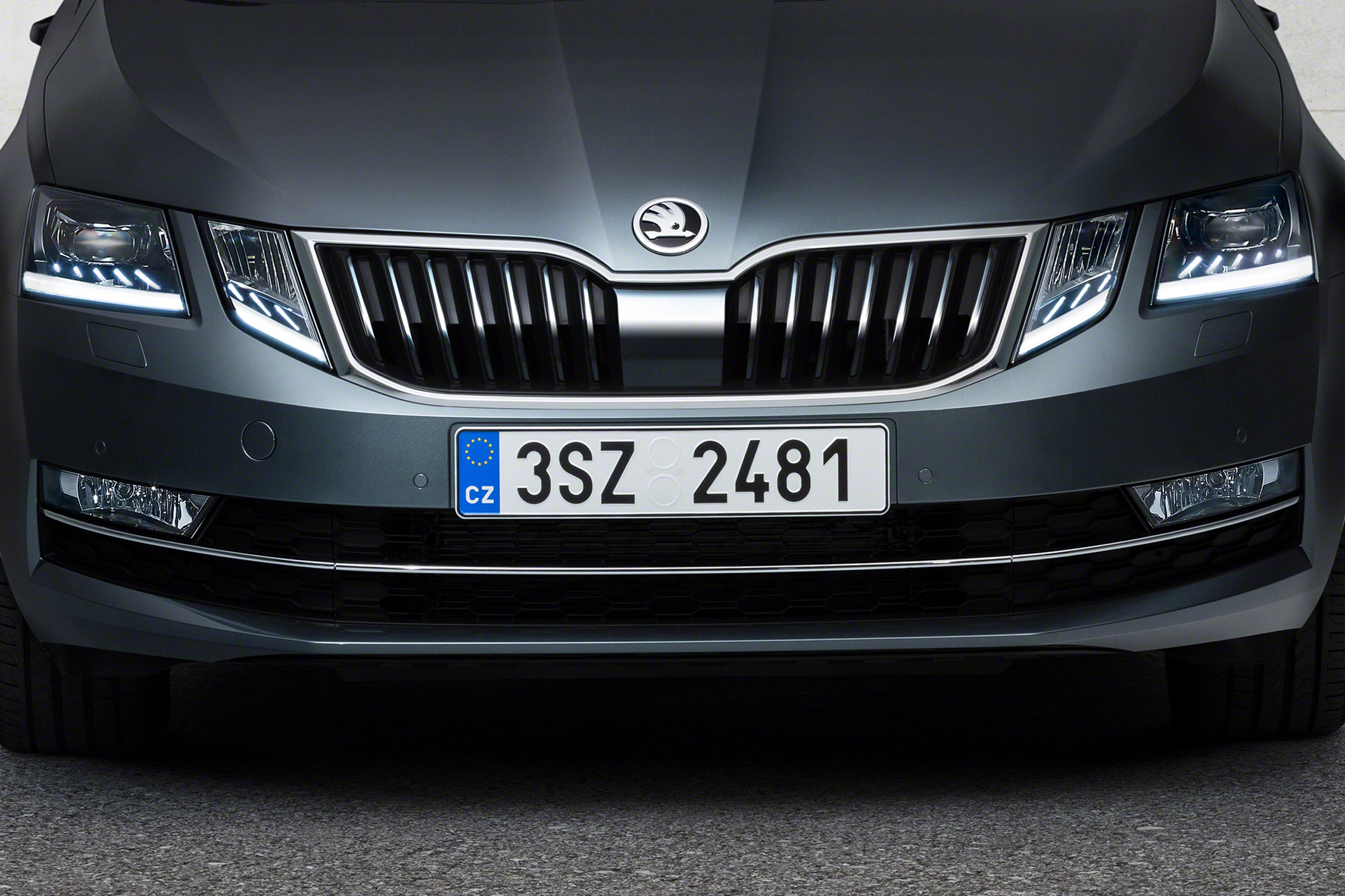 New 2017 Skoda Octavia facelift grille