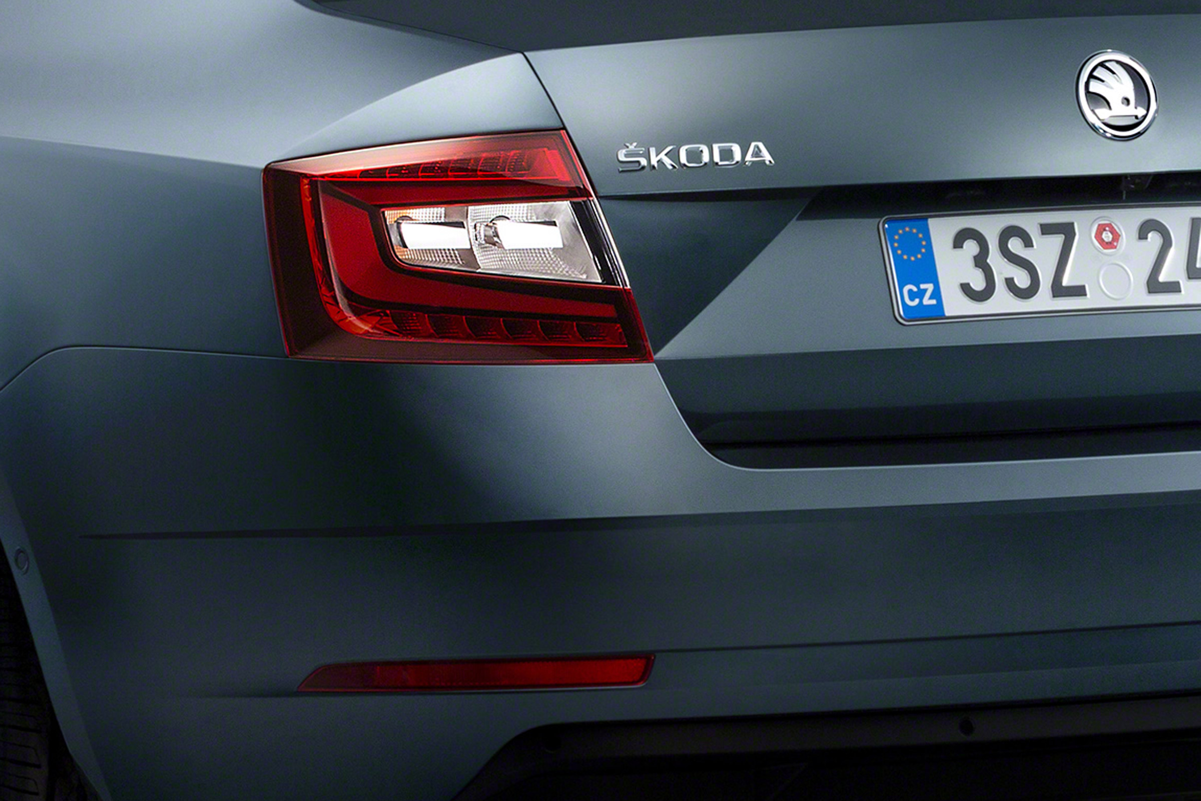 New 2017 Skoda Octavia facelift rear lights