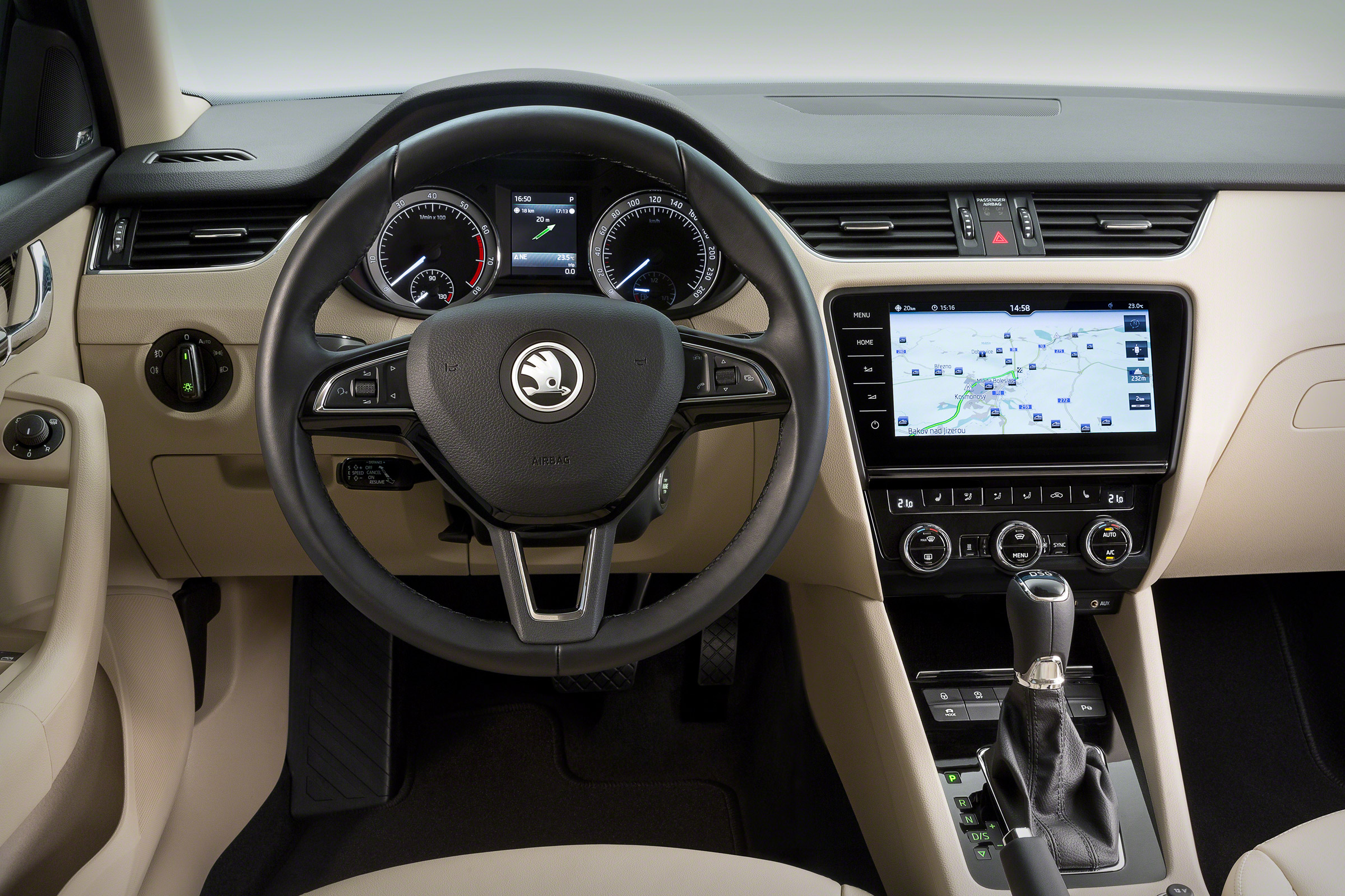 New 2017 Skoda Octavia facelift interior