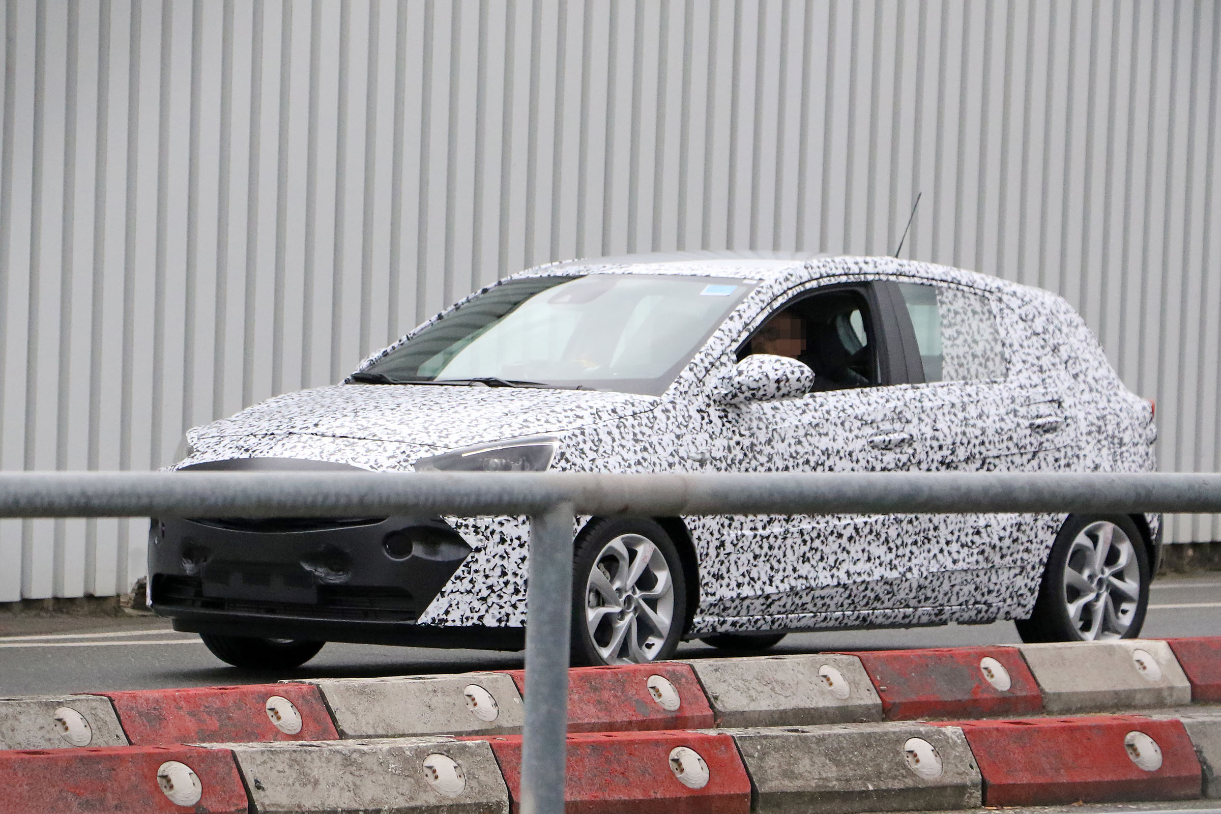 2018 Vauxhall Corsa spy shots front