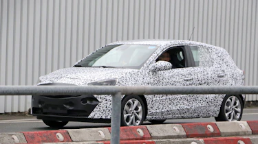 2018 Vauxhall Corsa spy shots front