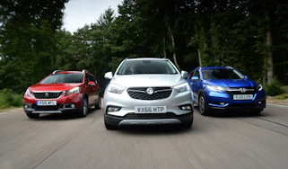 Vauxhall Mokka X vs Peugeot 2008 vs Honda HR-V - header