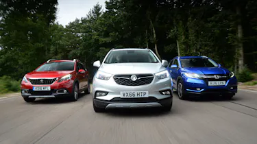 Vauxhall Mokka X vs Peugeot 2008 vs Honda HR-V - header