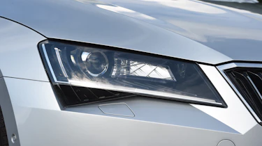Skoda Superb Estate - front light detail