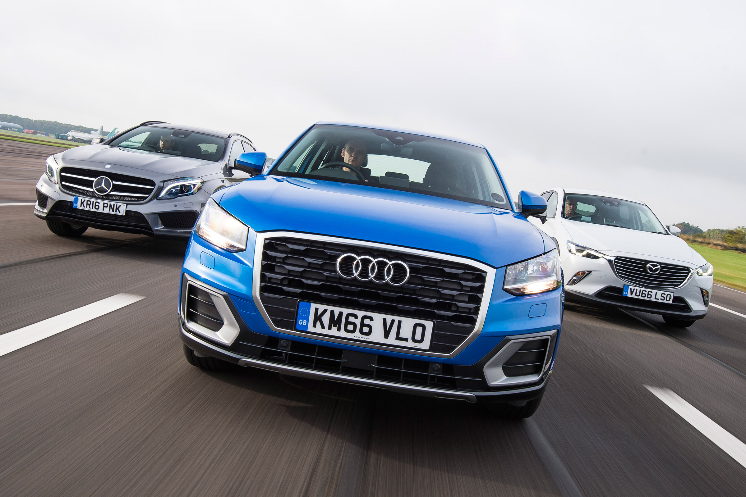 Audi Q2 vs Mazda CX-3 vs Mercedes GLA - header