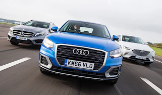 Audi Q2 vs Mazda CX-3 vs Mercedes GLA - header