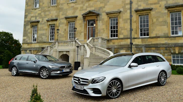 Mercedes E-Class Estate vs Volvo V90 - header