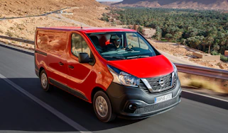 red Nissan NV300