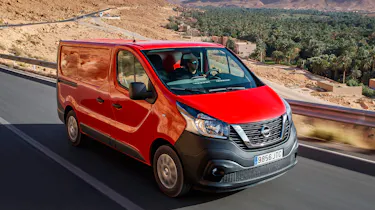 red Nissan NV300