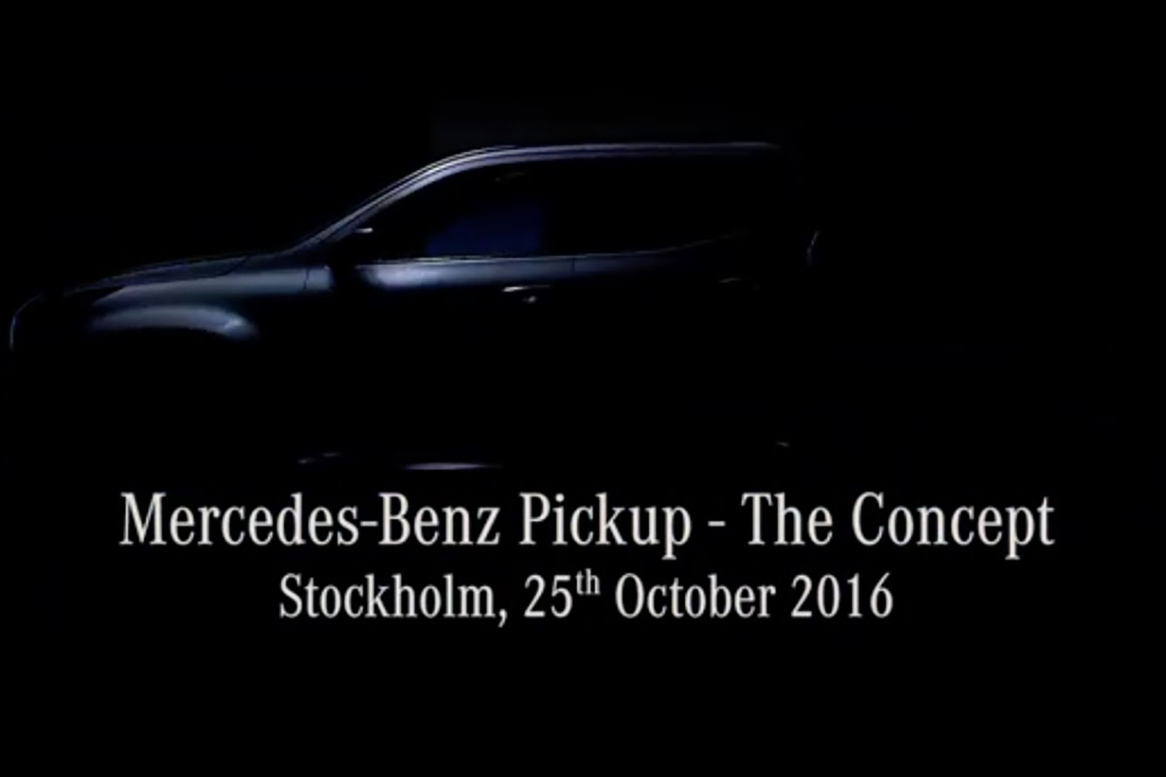 Mercedes X-Class/GTL concept teaser