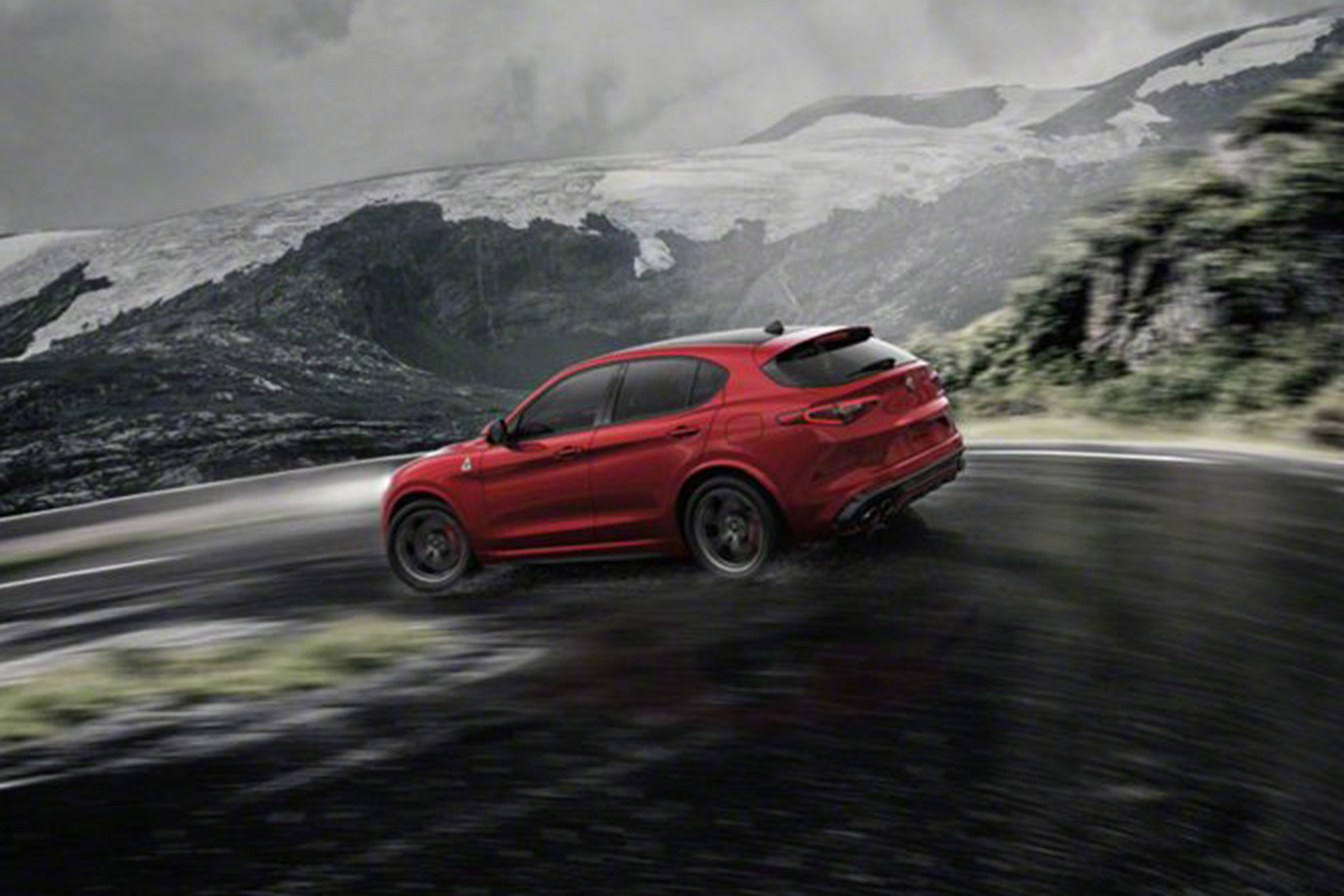 Alfa Romeo Stelvio rear cornering