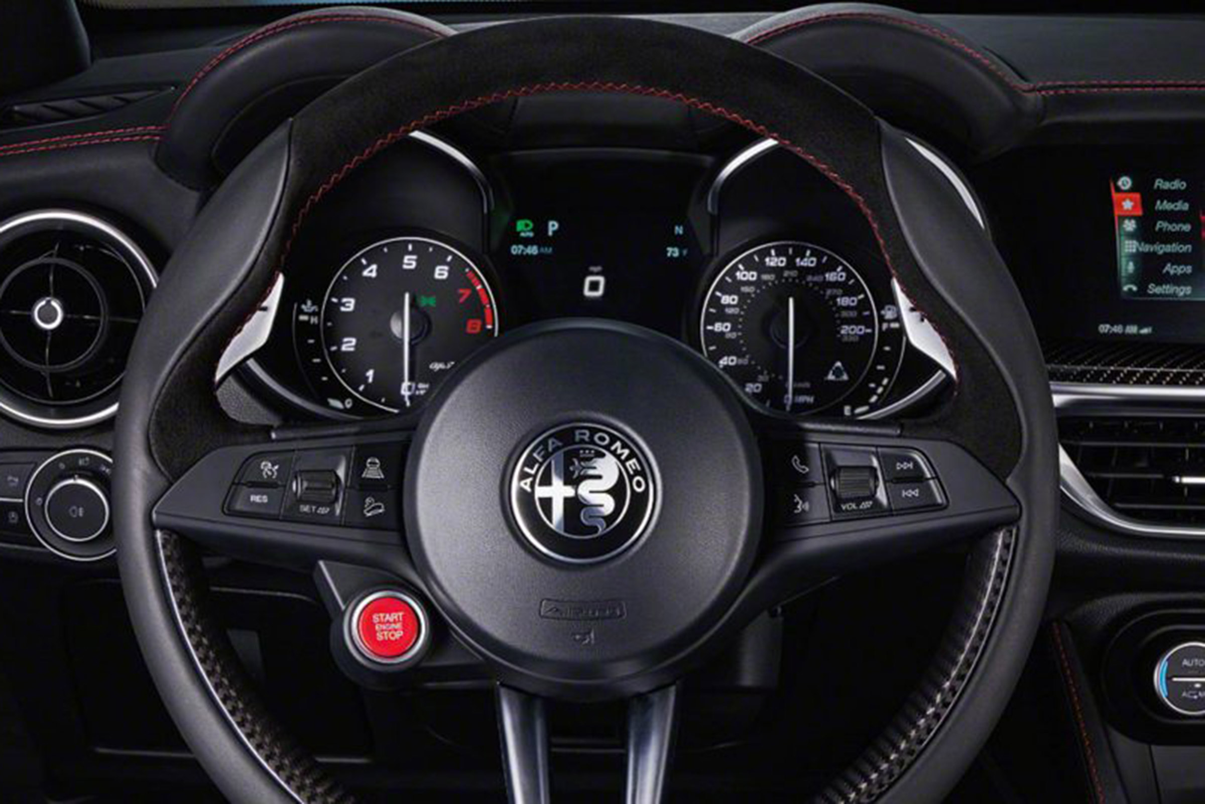 Alfa Romeo Stelvio steering wheel