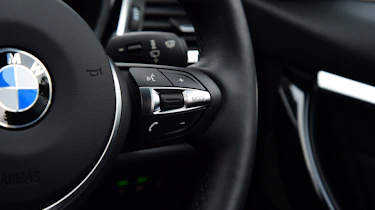 BMW 340i - steering wheel detail