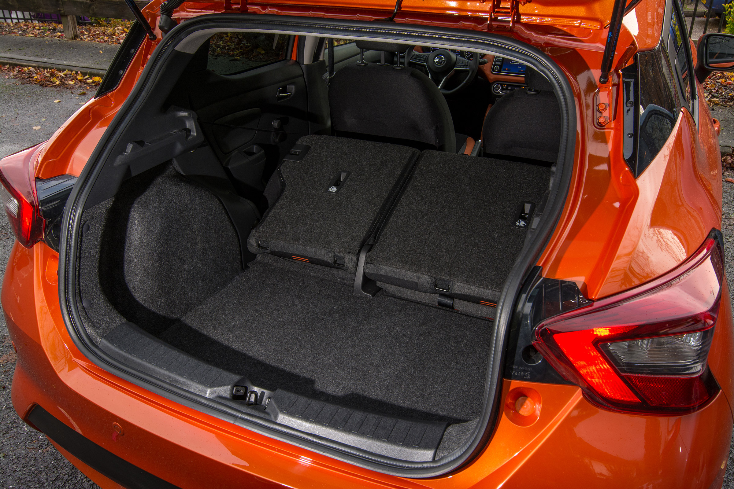 New Nissan Micra - boot with seats down