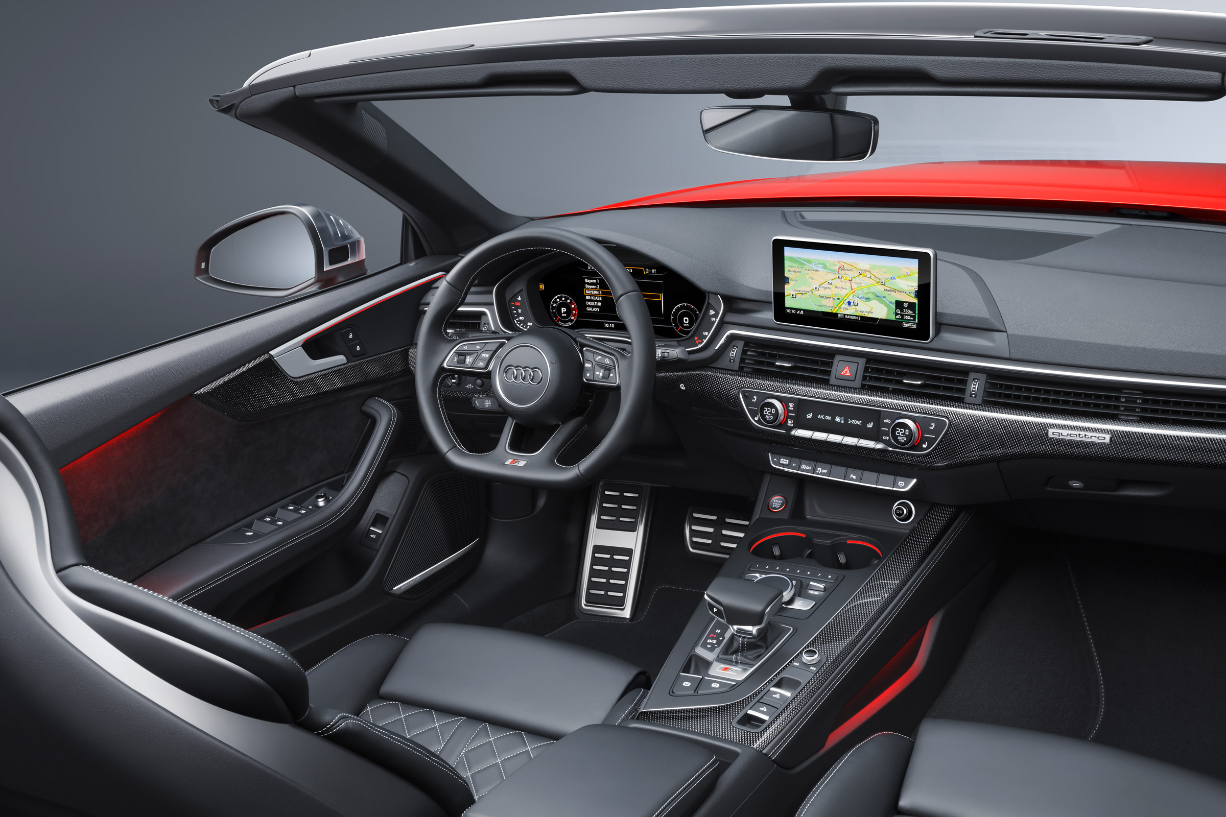 New Audi S5 Cabriolet 2017 cabin