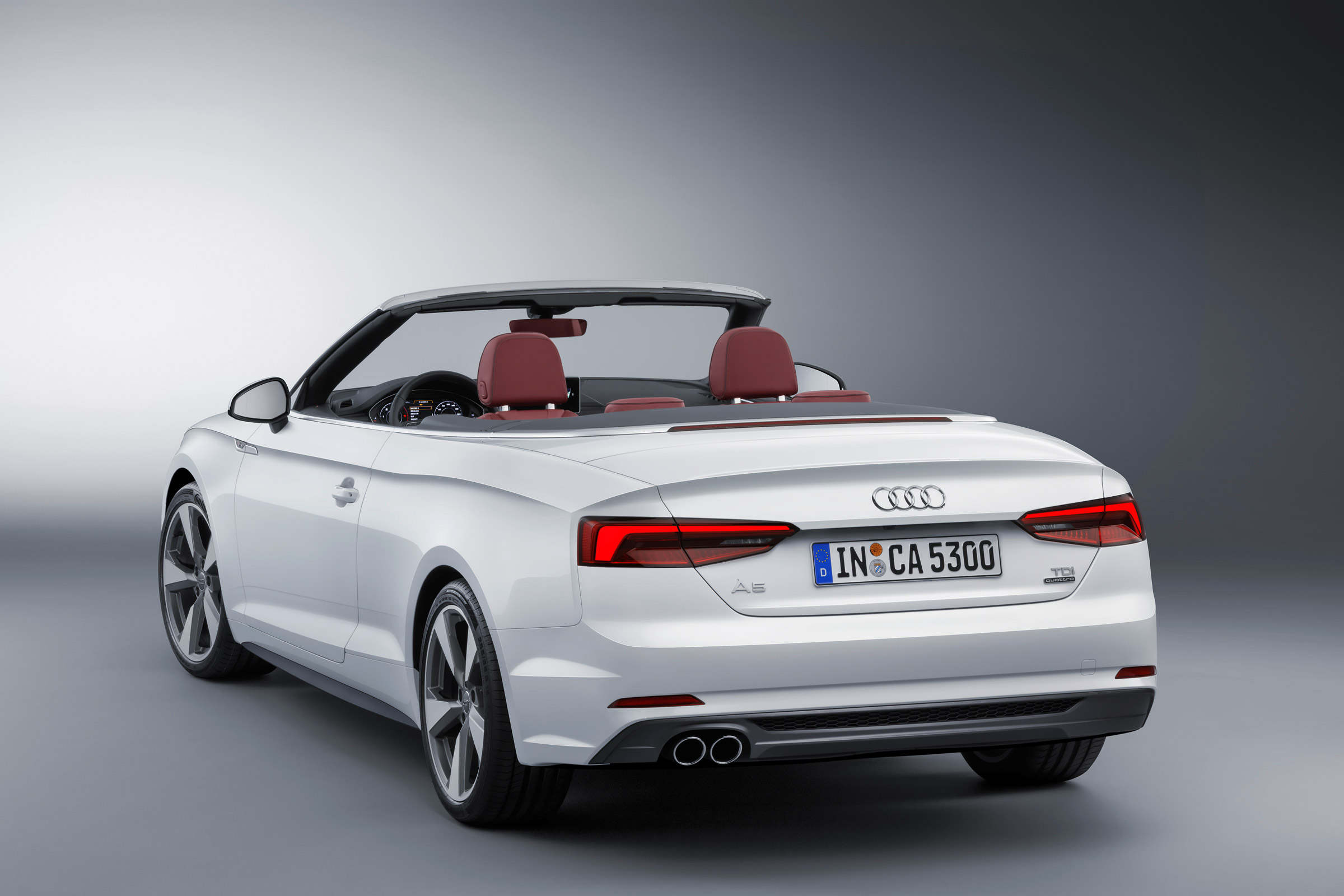 New Audi A5 Cabriolet 2017 rear studio