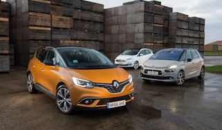 Renault Scenic vs Citroen C4 Picasso vs Ford C-MAX - head-to-head