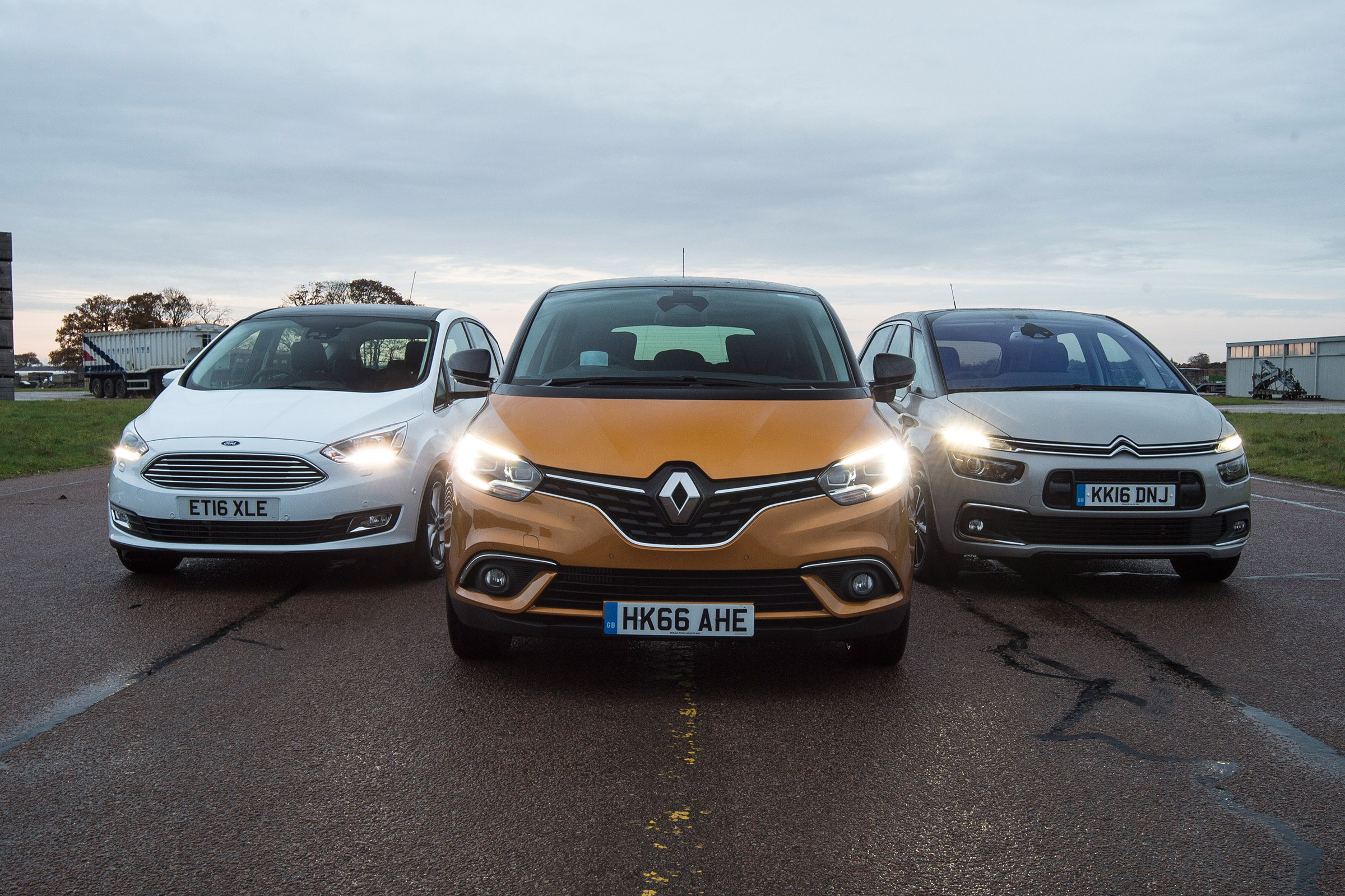 Renault Scenic vs Citroen C4 Picasso vs Ford C-MAX - header