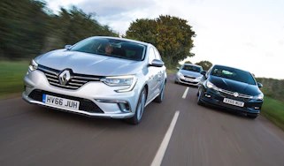 Renault Megane vs Vauxhall Astra vs Peugeot 308 - header