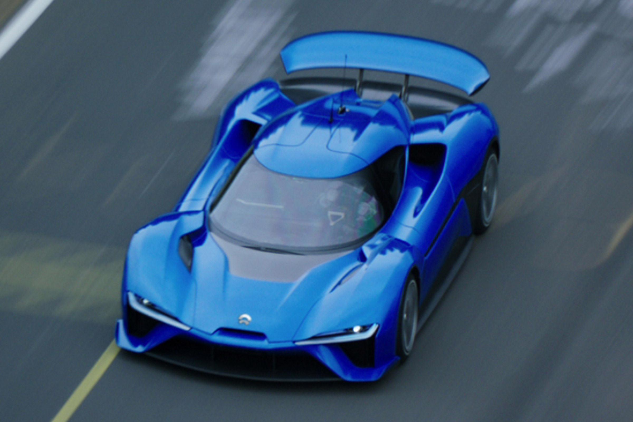 NextEV NIO EP9 electric hypercar - above Nurburgring