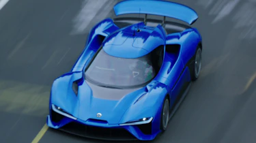 NextEV NIO EP9 electric hypercar - above Nurburgring