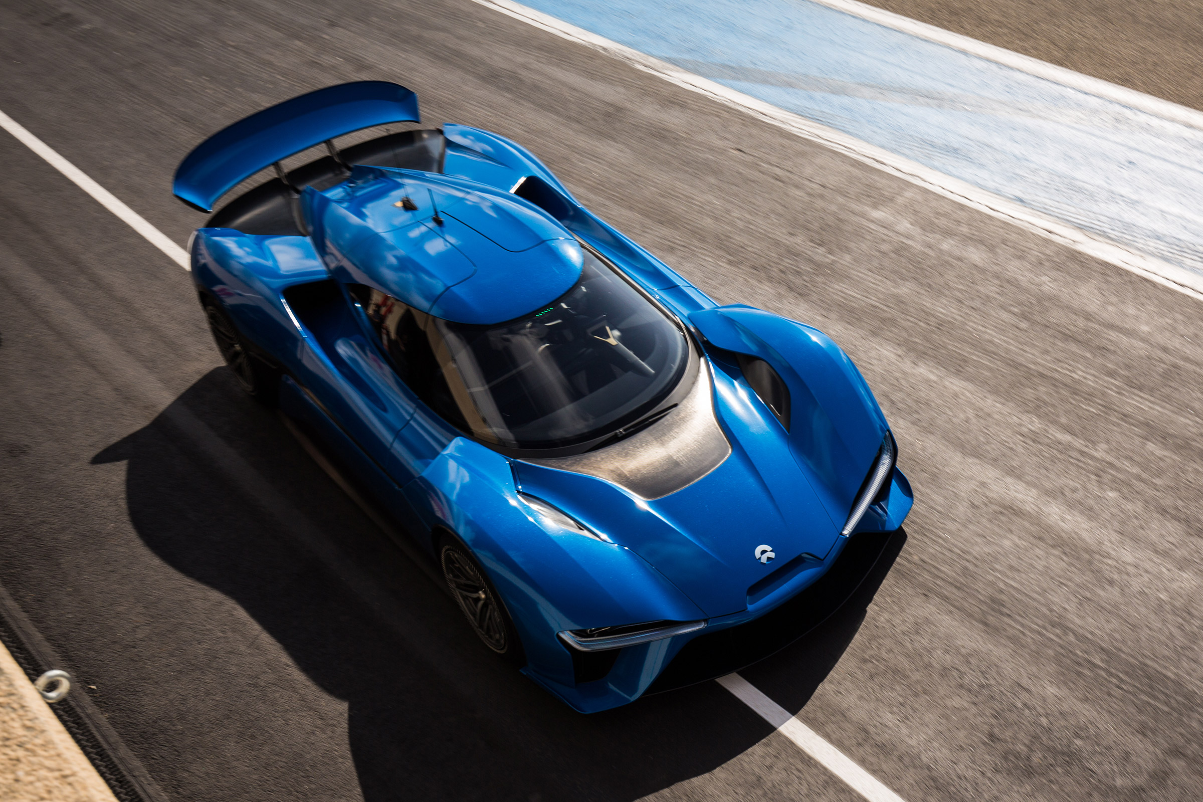 NextEV NIO EP9 electric hypercar - above Paul Ricard