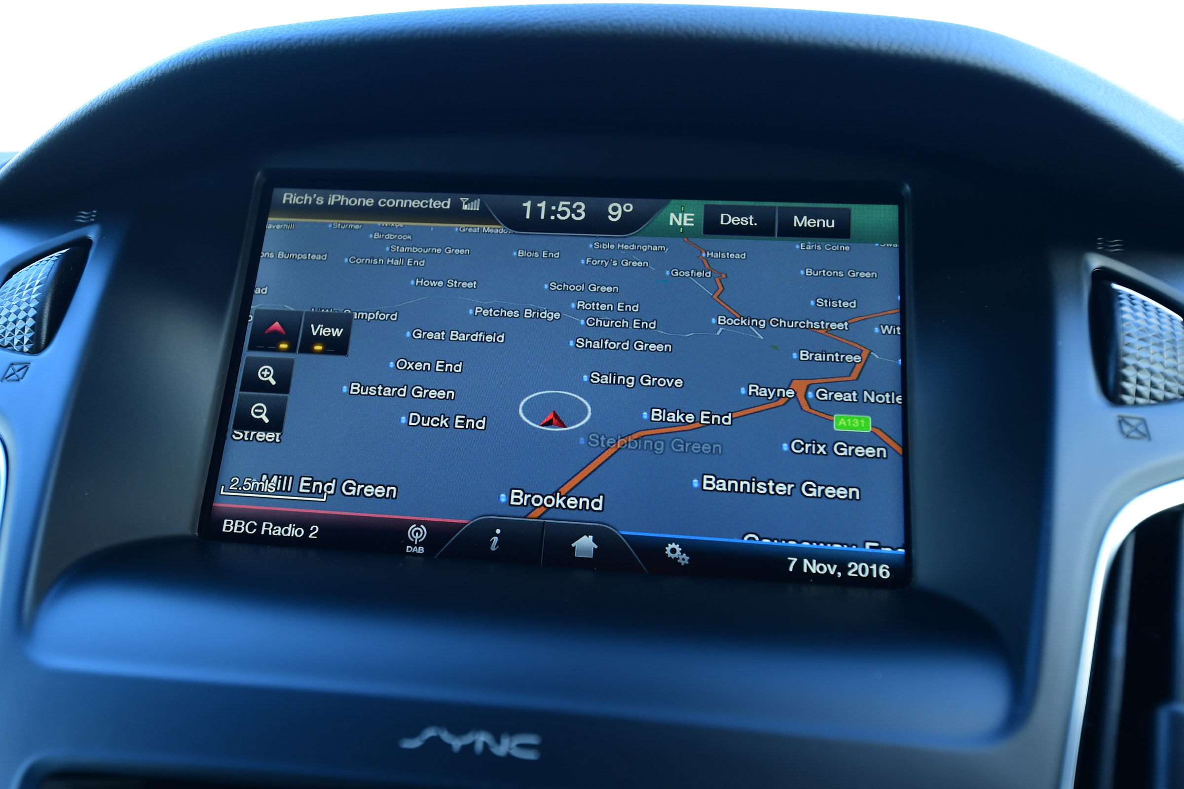Ford Focus ST-Line - sat-nav