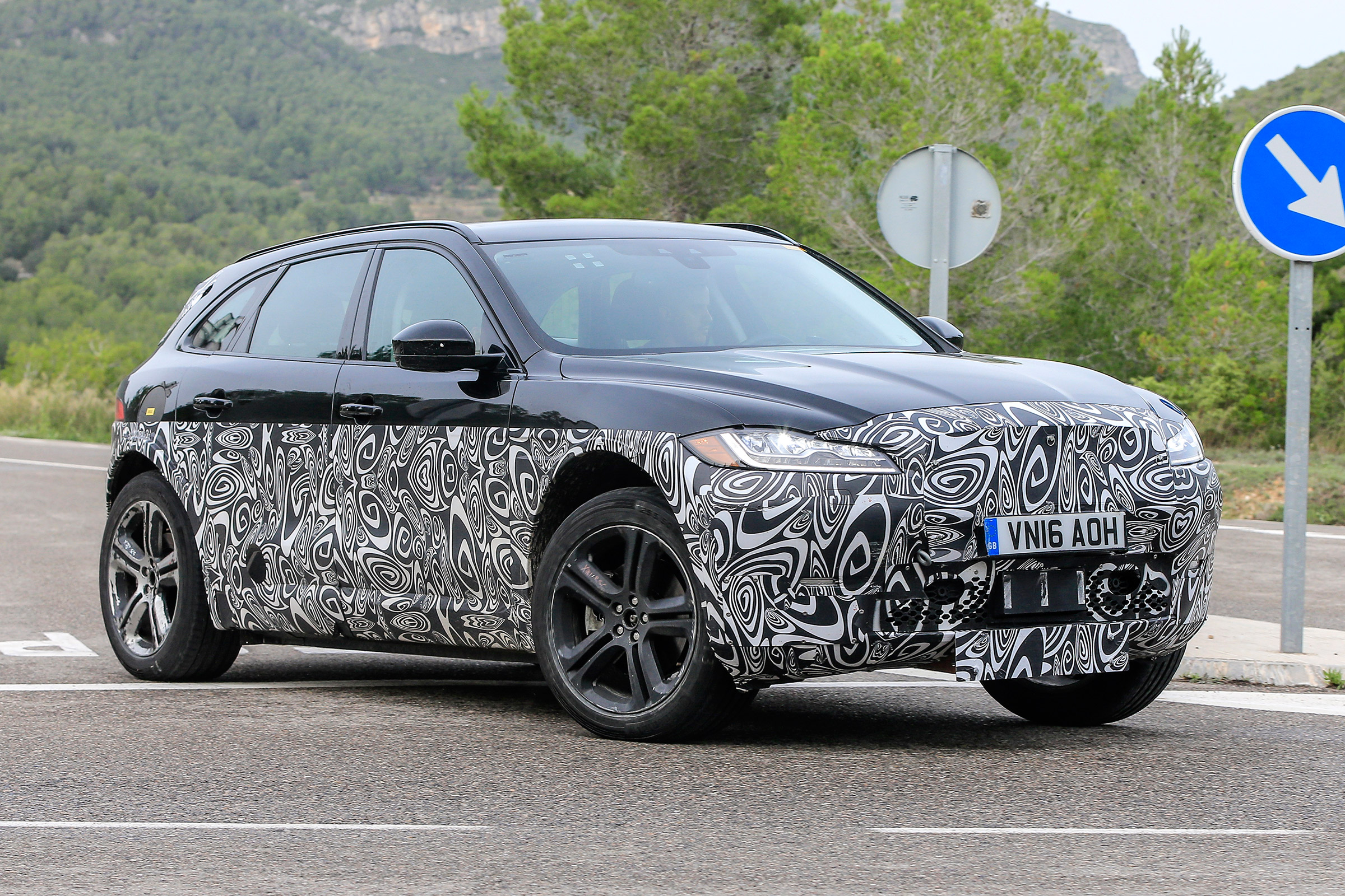 Jaguar E-Pace mule