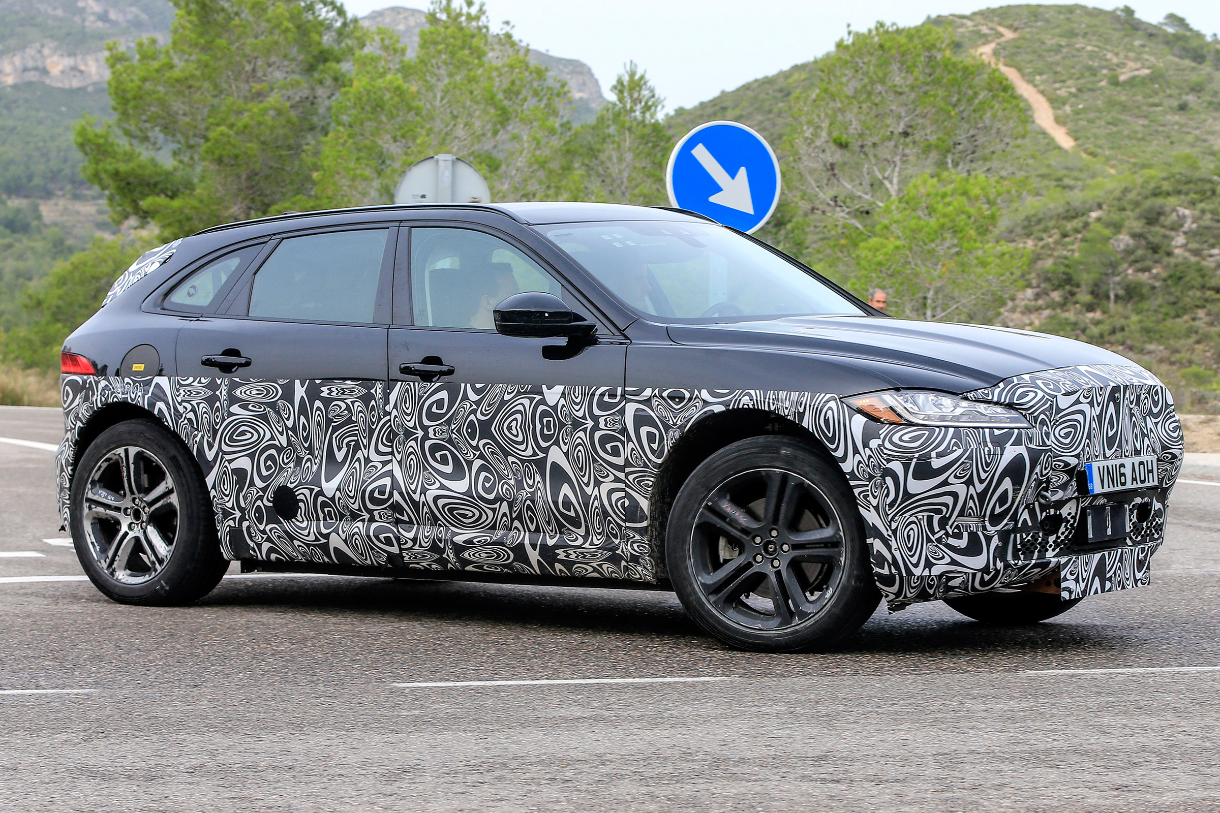 Jaguar E-Pace mule